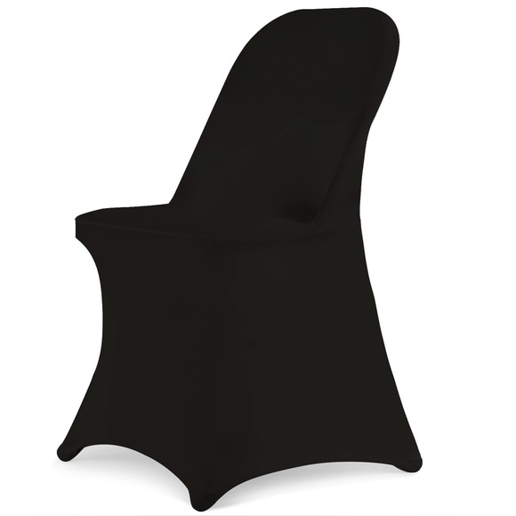 Set of 10 Brand new HIGH QUALITY black folding chair covers - Picture 1 of 5